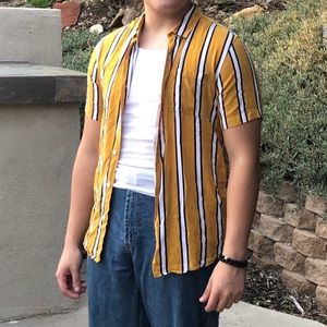 PACSUN Stripe Retro Shirt